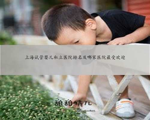 上海试管婴儿私立医院排名及哪家医院最受欢迎